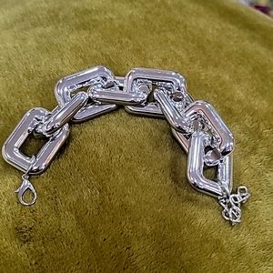 Silver Bracelet chain link lightweight